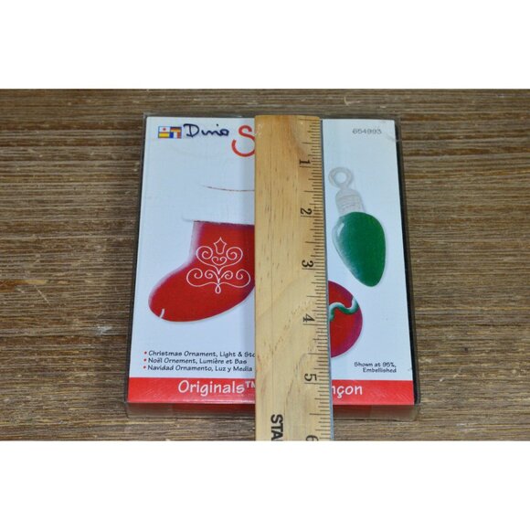 Sizzix Originals Christmas Ornament Large Black Die Cut Light Stocking Holiday - Picture 5 of 10